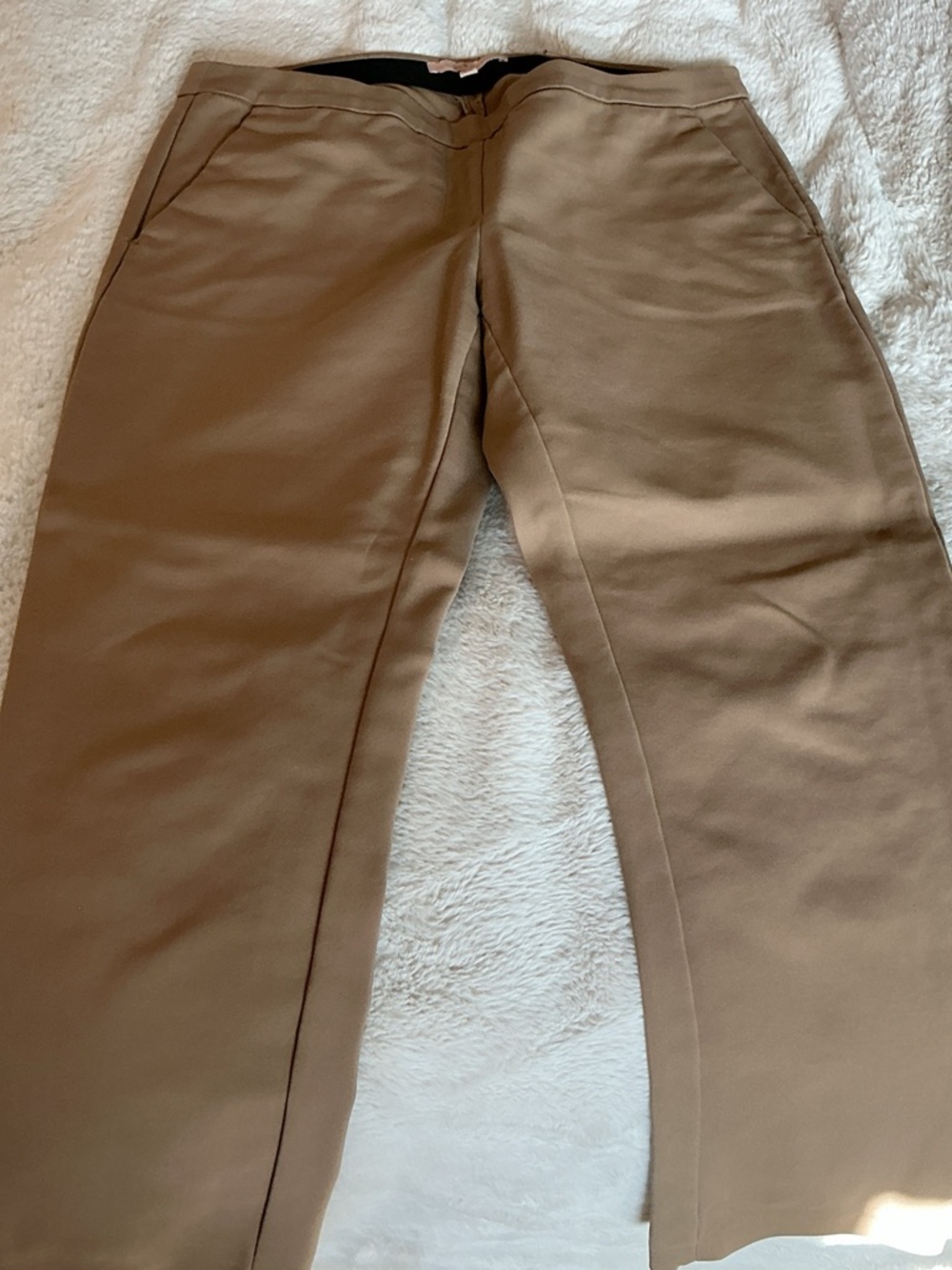 Gibson Latimer Women's Tan Straight-Leg Trousers